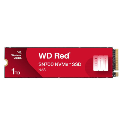 Western Digital 1TB WD Red SN700 NVMe Internal Solid State Drive SSD for NAS Devices - Gen3 PCIe, M.2 2280, Up to 3,430 MB/s - WDS100T1R0C