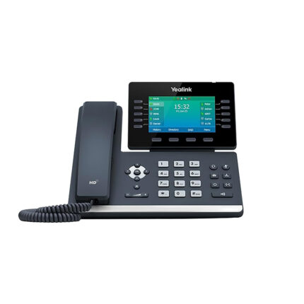 Yealink T54W IP Phone, 16 VoIP Accounts. 4.3-Inch Color Display. 802.11ac Wi-Fi, 802.3af PoE, Power Adapter Not Included (SIP-T54W)